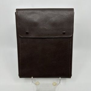 BVLGARI Roma Brown Leather & Suede Necklace Presentation Soft Case Jewelry